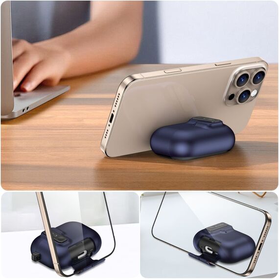 Tech-Protect Slim Hook Case for AirPods Pro 3 - Navy Blue | Techbox