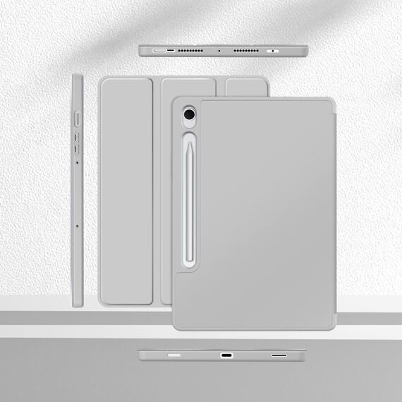 Tech-Protect SmartCase Pen Case for Samsung Galaxy Tab S9 11.0 / S9 FE / S10 FE / S10 Lite 10.9 X710 / X716B / X510 / X516B / X520 / X526 / X400 / X406B - Gray - Tablet Accessories - Tablet PC & Accessories - Techbox