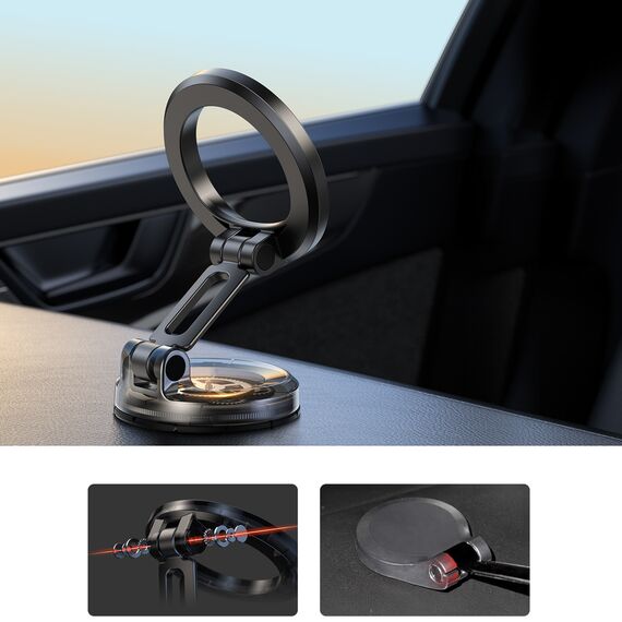 Joyroom JR-ZS505 Magnetic Dashboard Mount Compatible with MagSafe - Black - Smartphone Holders - Smartphones - Techbox