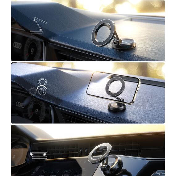 Joyroom JR-ZS505 Magnetic Dashboard Mount Compatible with MagSafe - Black - Smartphone Holders - Smartphones - Techbox