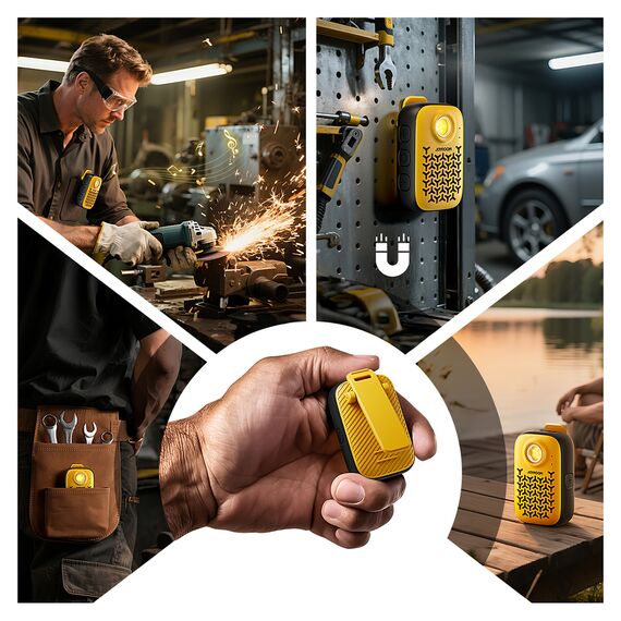 Joyroom Maya JR-MS03 portable Bluetooth speaker with built-in flashlight, resistant - yellow | Techbox