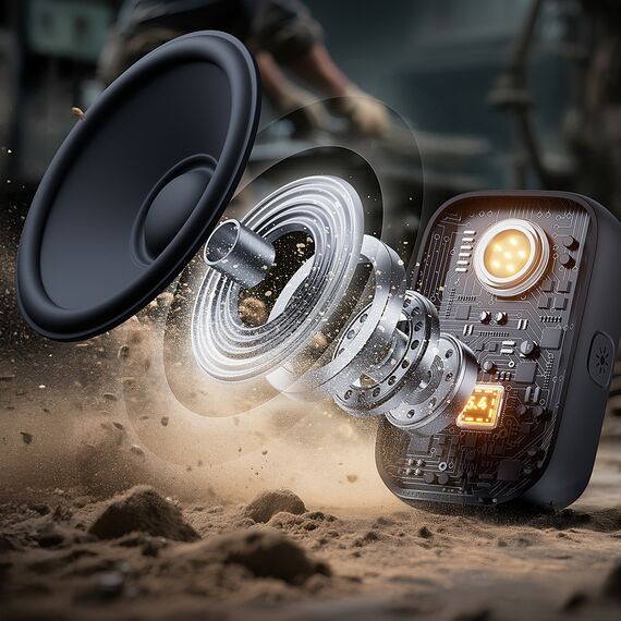Joyroom Maya JR-MS03 portable Bluetooth speaker with built-in flashlight, resistant - yellow | Techbox
