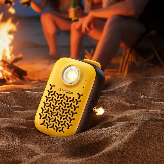 Joyroom Maya JR-MS03 portable Bluetooth speaker with built-in flashlight, resistant - yellow | Techbox
