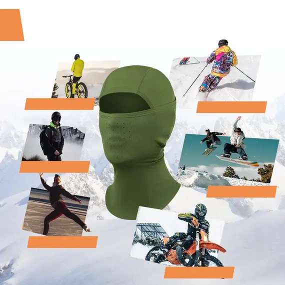 Qunature 13230023014 ski balaclava bike motorcycle balaklava size M - green - Bicycle - Sports & Fitness - Techbox