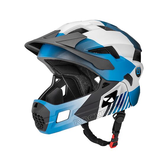 Rockbros TS-61 10110061001 Children's Bike Helmet with Detachable Chin Size S (48-54) - Blue - Bicycle - Sports & Fitness - Techbox