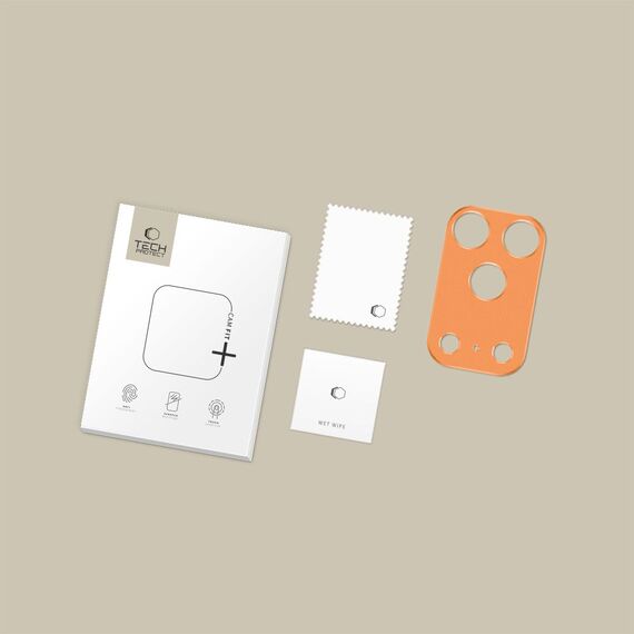 Tech-Protect Camalloy Fit+ Camera Cover for iPhone 17 Pro Max - Orange