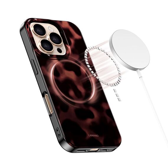 Tech-Protect Lamano MagSafe Case for iPhone 16 Pro Max - Black and Red - Uncategorized Cases (2) - Cases - Techbox