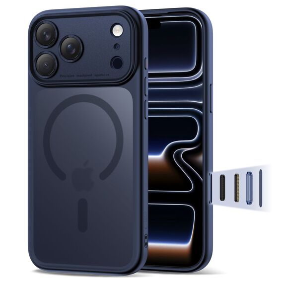 Tech-Protect Magpeak Magsafe CC Case for iPhone 17 Pro - Matte Navy Blue | Techbox