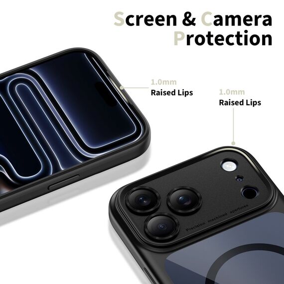 Tech-Protect Magpeak Magsafe CC Case for iPhone 17 Pro Max - Clear Black | Techbox