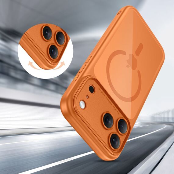 Tech-Protect Magpeak Magsafe CC Case for iPhone 17 Pro - Transparent Orange | Techbox