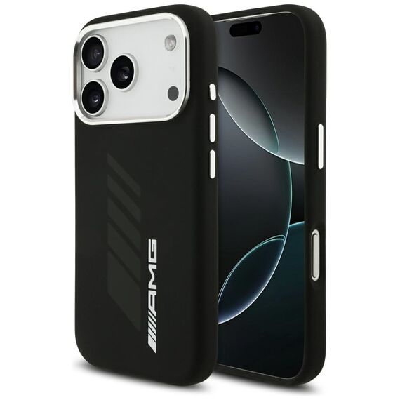 AMG Silicone Oversize Rhombs MagSafe Case for iPhone 17 Pro - Black | Techbox