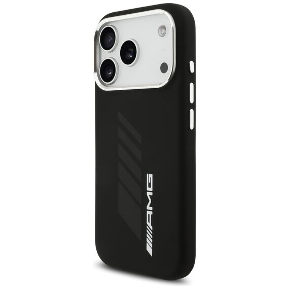 AMG Silicone Oversize Rhombs MagSafe Case for iPhone 17 Pro - Black | Techbox