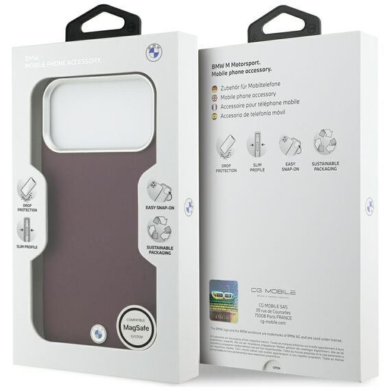 BMW Sign Full Wrapped Metal MagSafe Case for iPhone 17 Pro Max - Red | Techbox