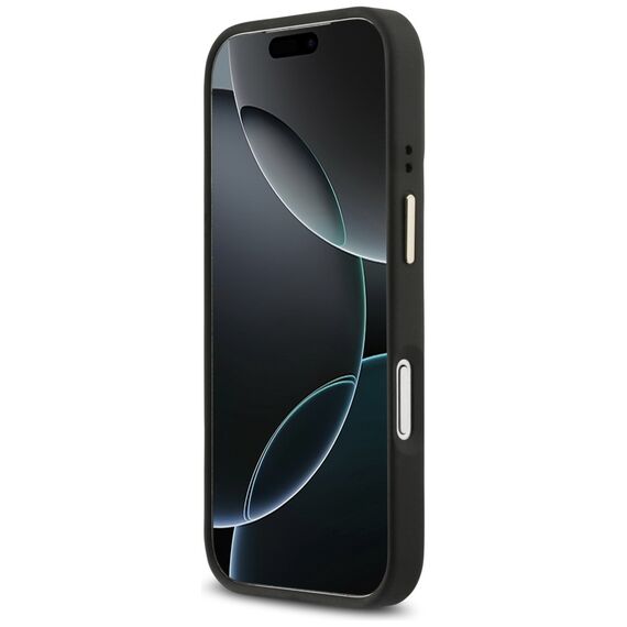 Guess 4G PU Triangle Logo &amp; Stand Camera Magsafe Case for iPhone 17 Pro - Black - Uncategorized Cases (2) - Cases - Techbox