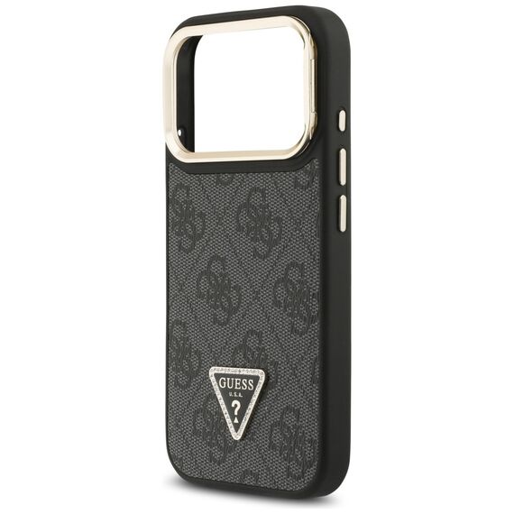 Guess 4G PU Triangle Logo &amp; Stand Camera Magsafe Case for iPhone 17 Pro - Black - Uncategorized Cases (2) - Cases - Techbox
