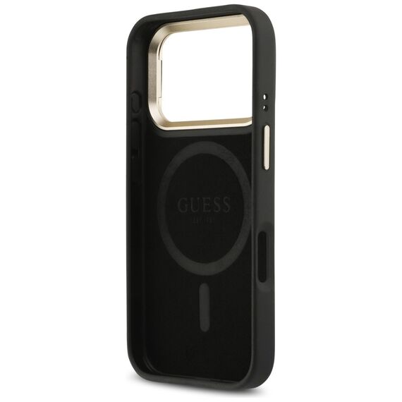 Guess 4G PU Triangle Logo &amp; Stand Camera Magsafe Case for iPhone 17 Pro - Black - Uncategorized Cases (2) - Cases - Techbox