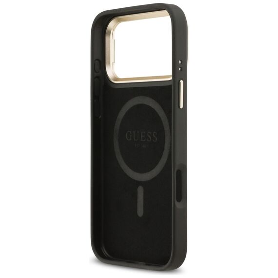 Guess 4G PU Triangle Logo &amp; Stand Camera Magsafe Case for iPhone 17 Pro Max - Black - Uncategorized Cases (2) - Cases - Techbox