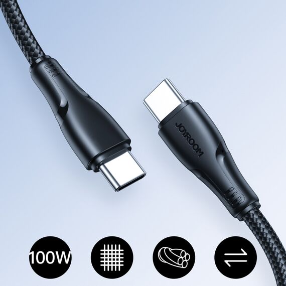 Kabel Joyroom S-A11 Surpass 60W USB-C - USB-C 0,25m - czarny - Cables & Adapters - Cables & Accessories - Techbox
