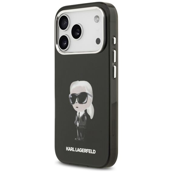 Karl Lagerfeld IML Aquarelle Karl &amp; Logo MagSafe Case for iPhone 17 Pro - Black | Techbox