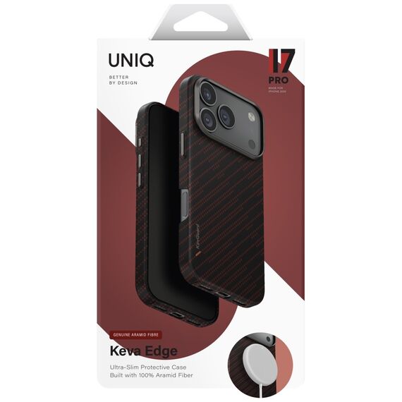 Uniq Keva EDGE Magclick Charging Case for iPhone 17 Pro - Orange | Techbox