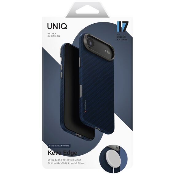 Uniq Keva EDGE Magclick Charging Case for iPhone Air - Blue | Techbox