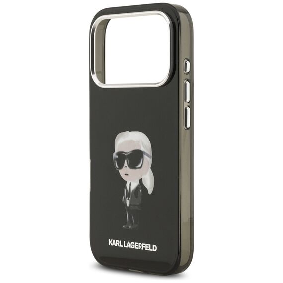 Karl Lagerfeld IML Aquarelle Karl &amp; Logo MagSafe Case for iPhone 17 Pro - Black | Techbox