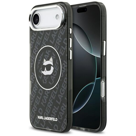 Karl Lagerfeld IML Choupette Head Logo MagSafe iPhone Air Case - Black | Techbox