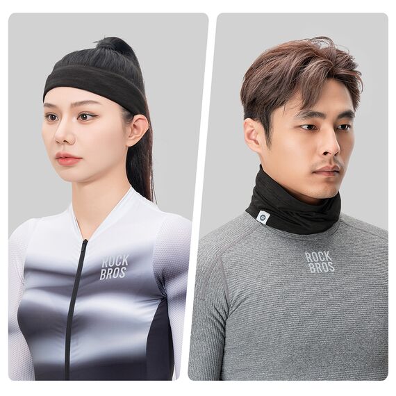 Rocbros YDWB005 thermal scarf tencel + wool universal size - black - Bicycle - Sports & Fitness - Techbox