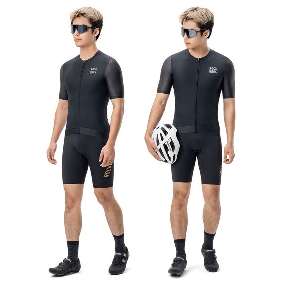 Rockbros 15200025 Short Sleeve Cycling Jersey Size XS - Black - Bicycle - Sports & Fitness - Techbox