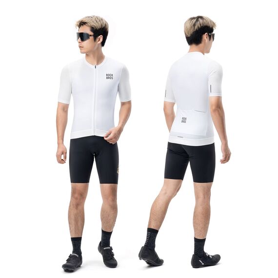 Rockbros 15200025 Short Sleeve Cycling Jersey Size XXL - White - Bicycle - Sports & Fitness - Techbox