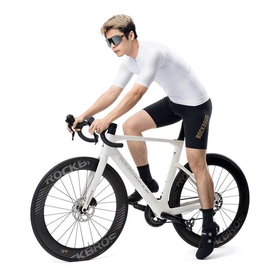 Rockbros 15200025 Short Sleeve Cycling Jersey Size XXXL - White - Bicycle - Sports & Fitness - Techbox