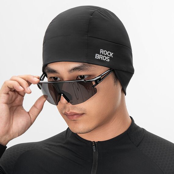 Rockbros M015 Winter Reversible Cycling Cap Size 54-61 cm - Black - Bicycle - Sports & Fitness - Techbox