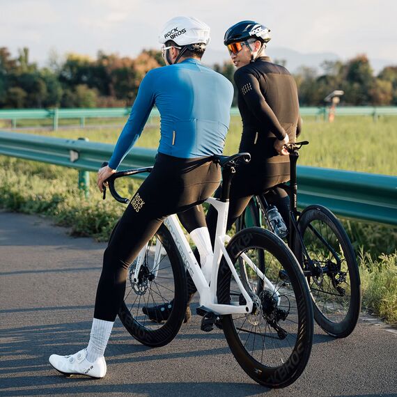 Rockbros YDCK012-1 Long Fleece Bib Tights with Pad Size S - Black | Techbox