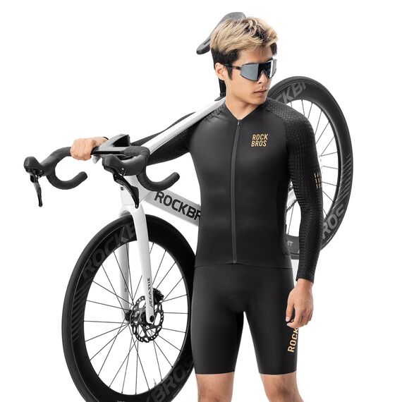 Rockbros YDCX008 Diamond Long Sleeve Cycling Jersey Size M - Black | Techbox