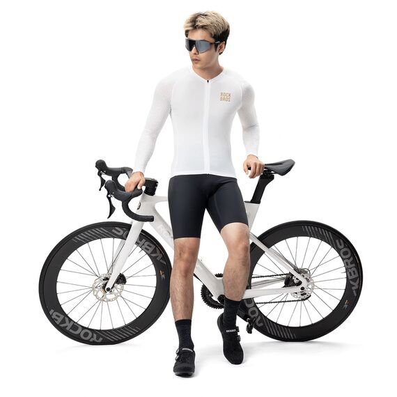 Rockbros YDCX008 Diamond Long Sleeve Cycling Jersey Size XL - White | Techbox