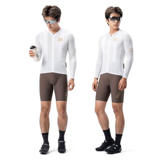 Rockbros YDCX008 Diamond Long Sleeve Cycling Jersey Size XS - White - Bicycle - Sports & Fitness - Techbox