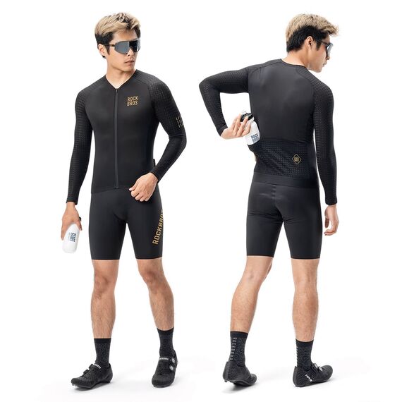 Rockbros YDCX008 Diamond Long Sleeve Cycling Jersey Size XXL - Black | Techbox