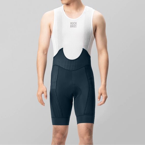 Rockbros YDDK009 Men's Cycling Bib Shorts with Pad Size S - Dark Blue - Bicycle - Sports & Fitness - Techbox