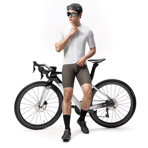 Rockbros YDDX011 Diamond Short Sleeve Cycling Jersey Size S - White | Techbox