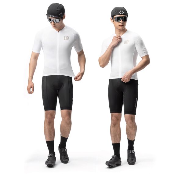 Rockbros YDDX011 Diamond Short Sleeve Cycling Jersey Size XS - White | Techbox
