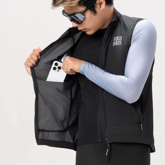 Rockbros YDMJ003 Windproof Vest Spring/Autumn Size M - Black | Techbox