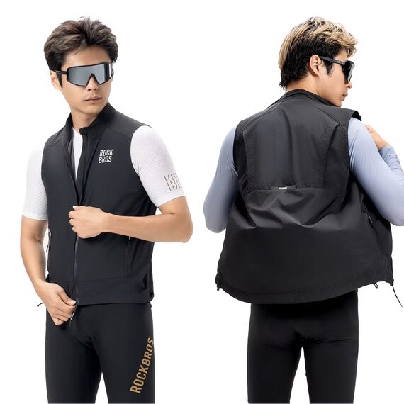 Rockbros YDMJ003 Windproof Vest Spring/Autumn Size XXL - Black | Techbox