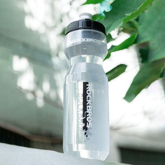 Rockbros 750 ml Bicycle Bottle - Transparent with Black Mouthpiece | Techbox