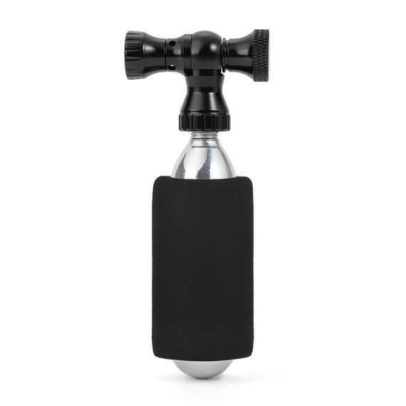 Rockbros CO₂ pump, aluminum alloy valve head, cartridge-free, Presta/Schrader compatible - black - Bicycle - Sports & Fitness - Techbox