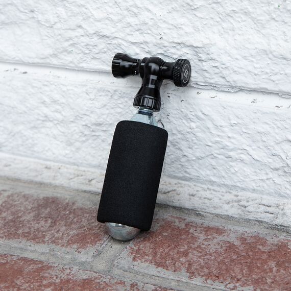 Rockbros CO₂ pump, aluminum alloy valve head, cartridge-free, Presta/Schrader compatible - black - Bicycle - Sports & Fitness - Techbox