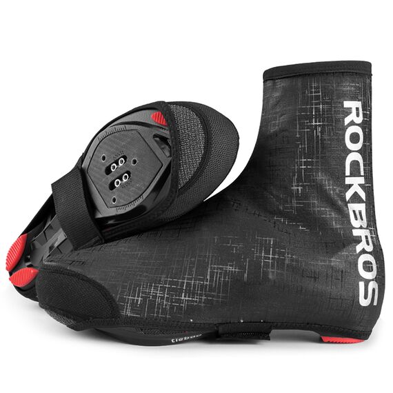 Rockbros LF1081 Windproof Waterproof Shoe Covers 42-46 cm - Black - Bicycle - Sports & Fitness - Techbox