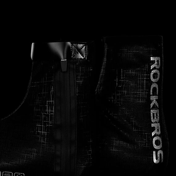 Rockbros LF1081 Windproof Waterproof Shoe Covers 42-46 cm - Black - Bicycle - Sports & Fitness - Techbox