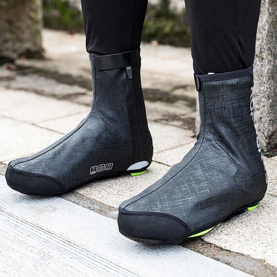 Rockbros LF1081 Windproof Waterproof Shoe Covers 42-46 cm - Black - Bicycle - Sports & Fitness - Techbox