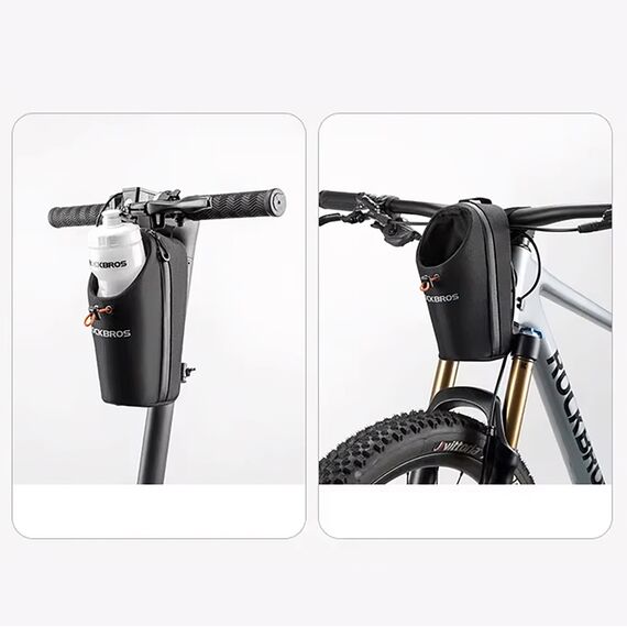 Rockbros P002 Handlebar Bag Compatible with Scooters and Folding City Bikes 1.5L - Black - Smartphone Holders - Smartphones - Techbox