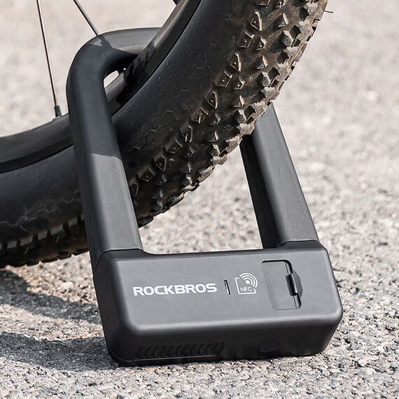 Rockbros RBNS1 SMART Bike Lock with NFC Reader - Black - Bicycle - Sports & Fitness - Techbox
